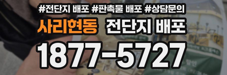 사리현동 전단지 배포