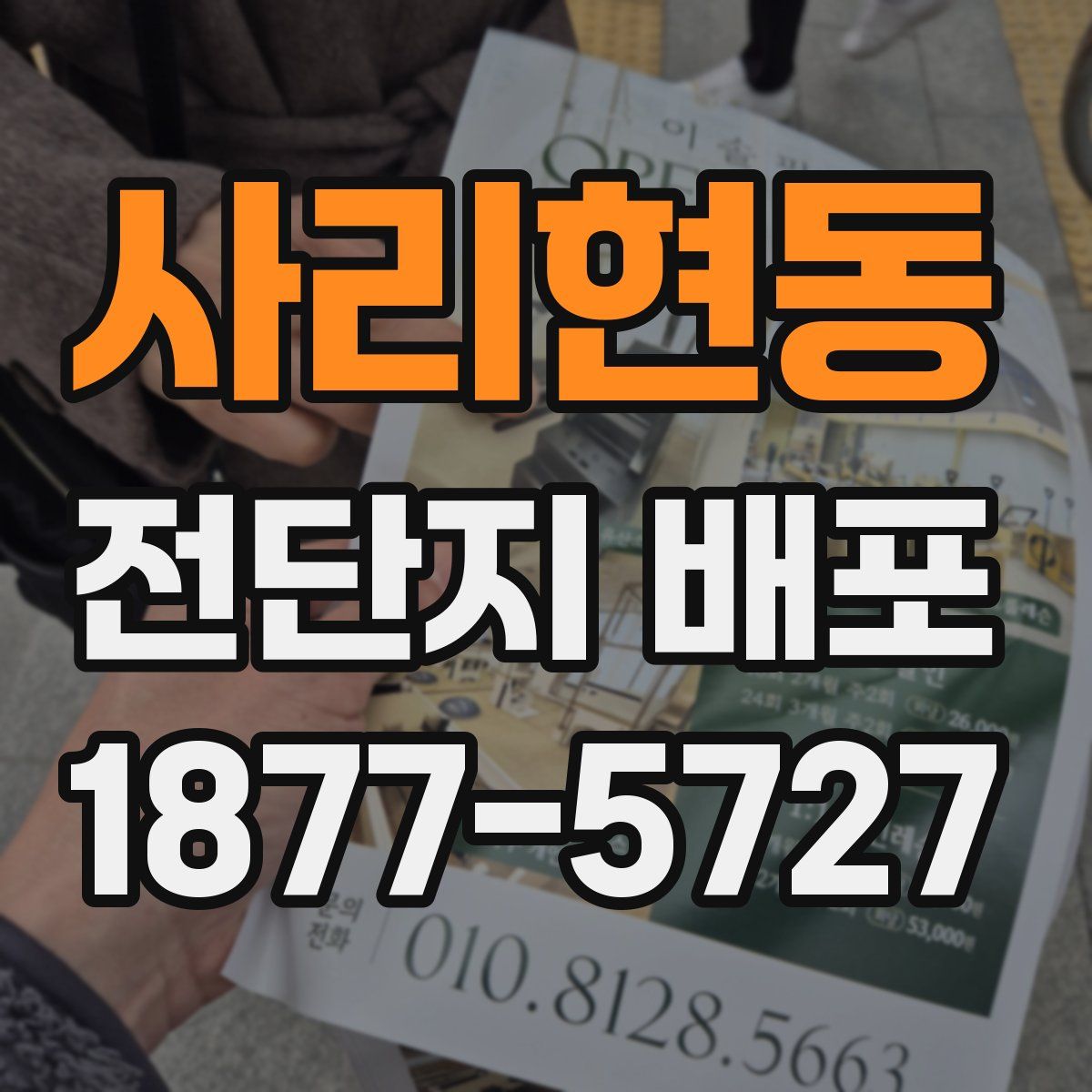 사리현동 전단지 배포