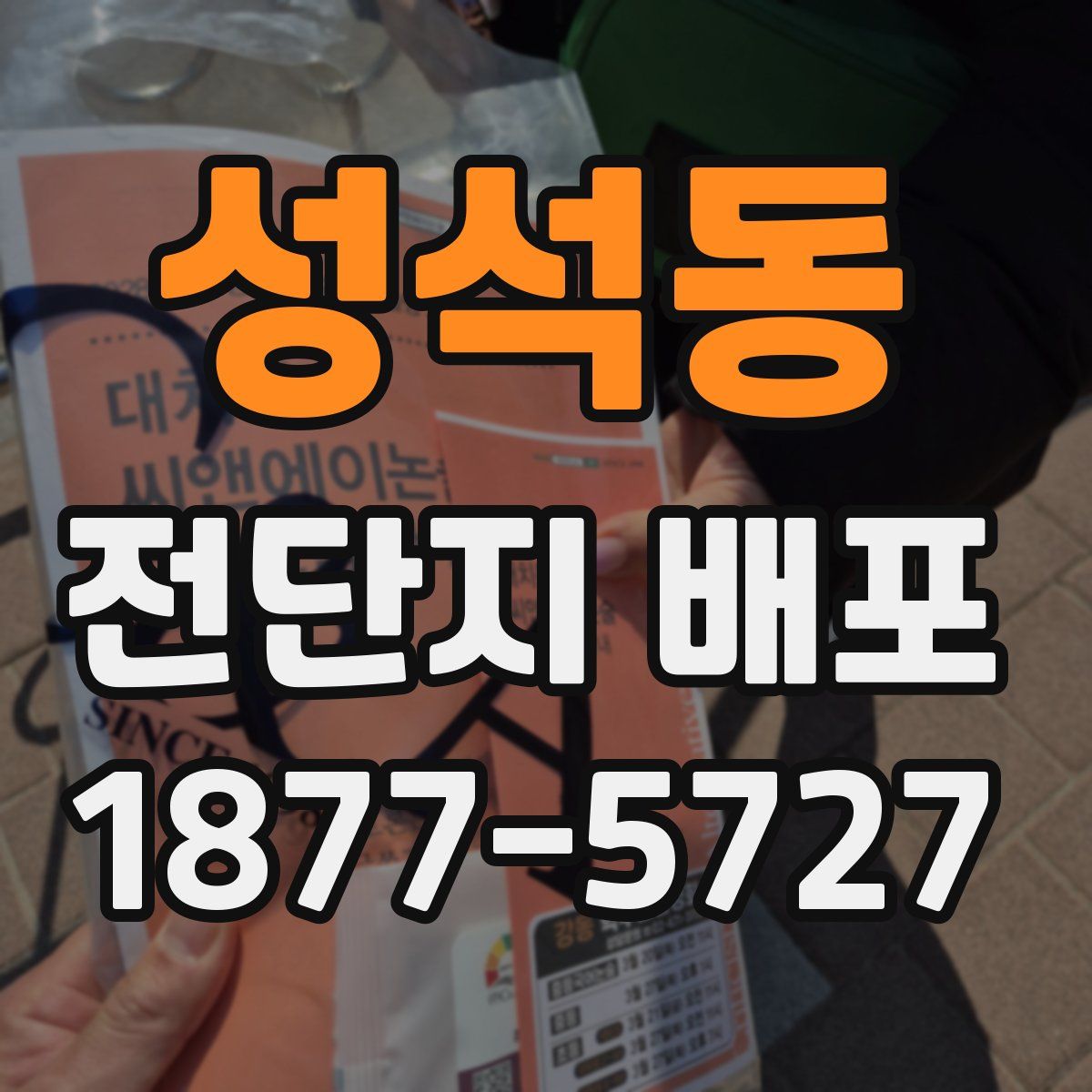 성석동 전단지 배포