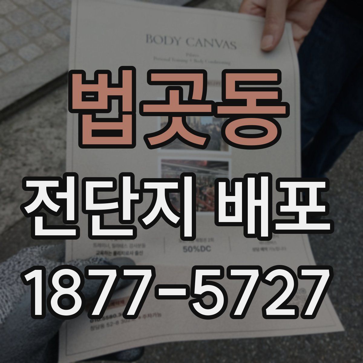 법곳동 전단지 배포