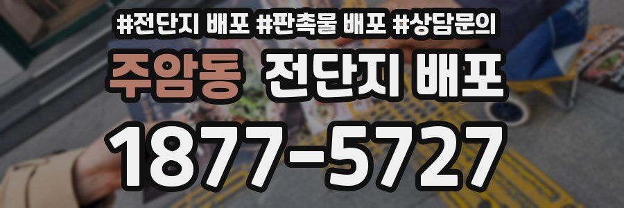 주암동 전단지 배포