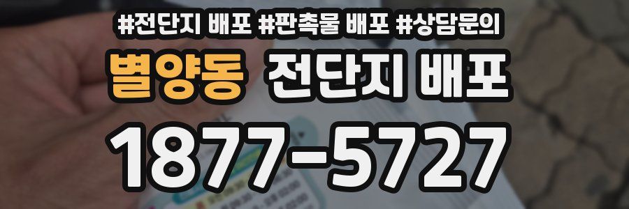 별양동 전단지 배포
