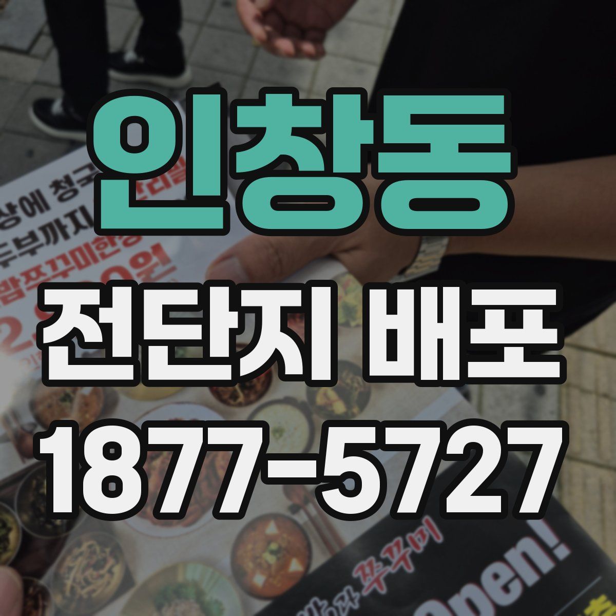 인창동 전단지 배포