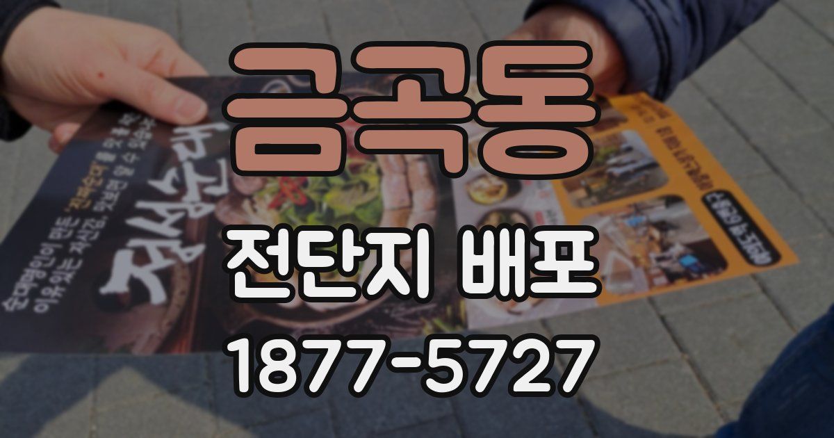 금곡동 전단지 배포