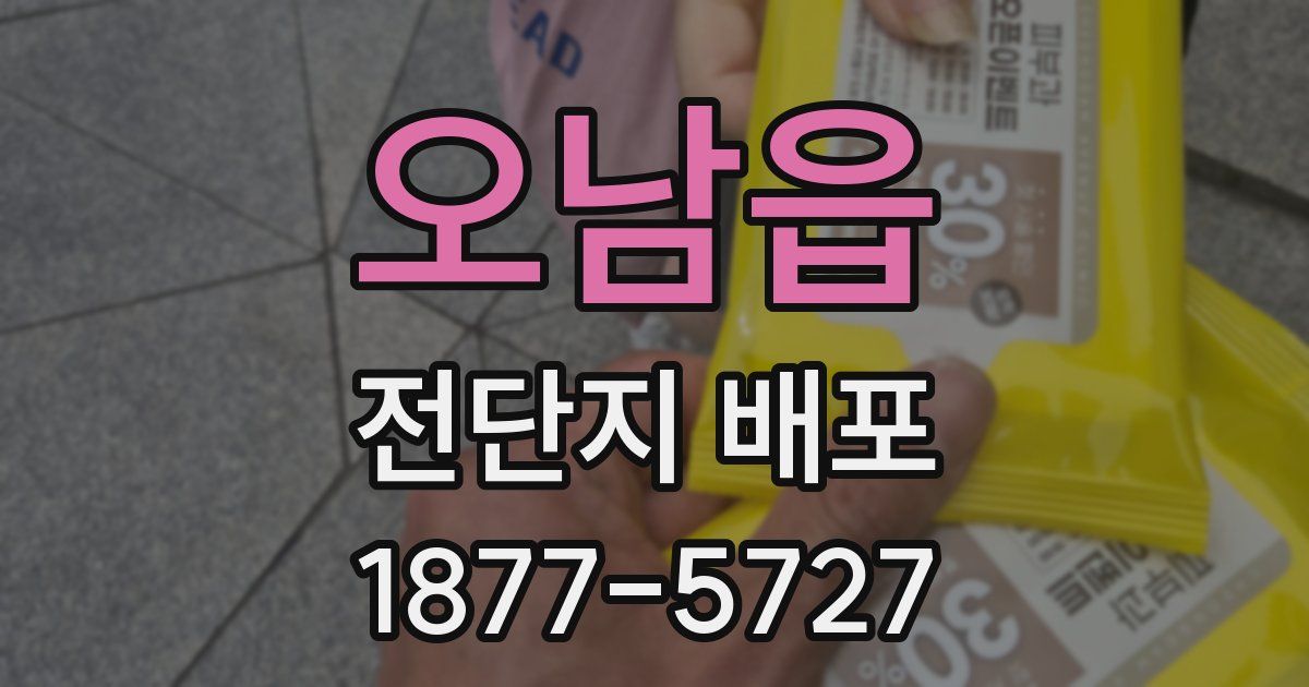 오남읍 전단지 배포