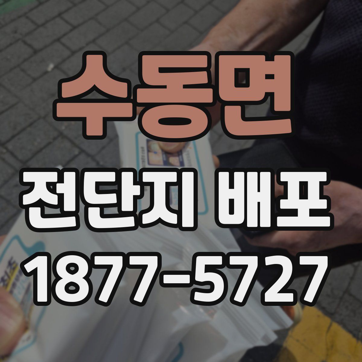 수동면 전단지 배포