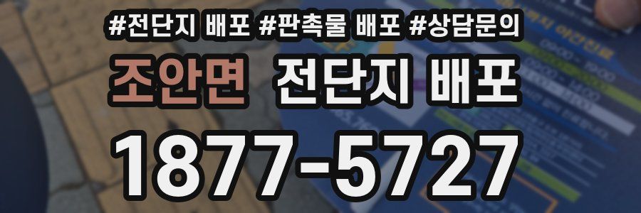 조안면 전단지 배포