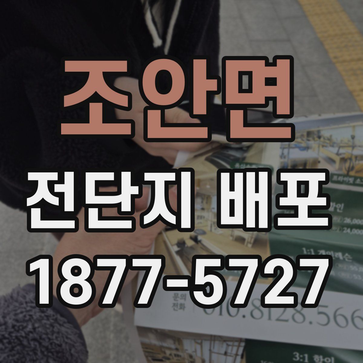 조안면 전단지 배포