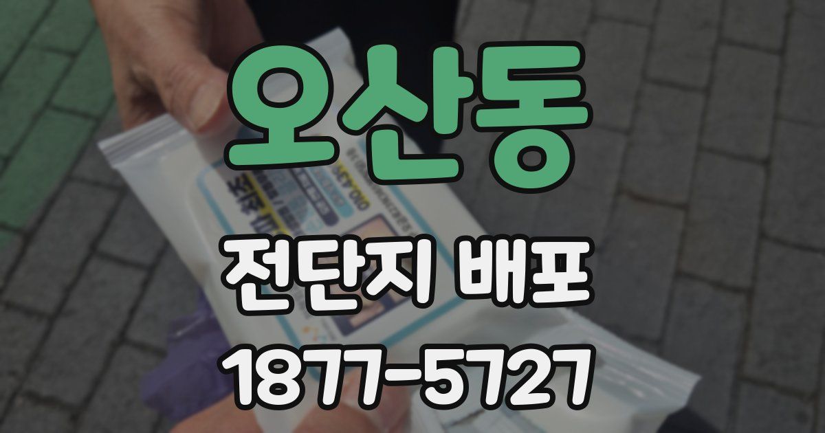 오산동 전단지 배포