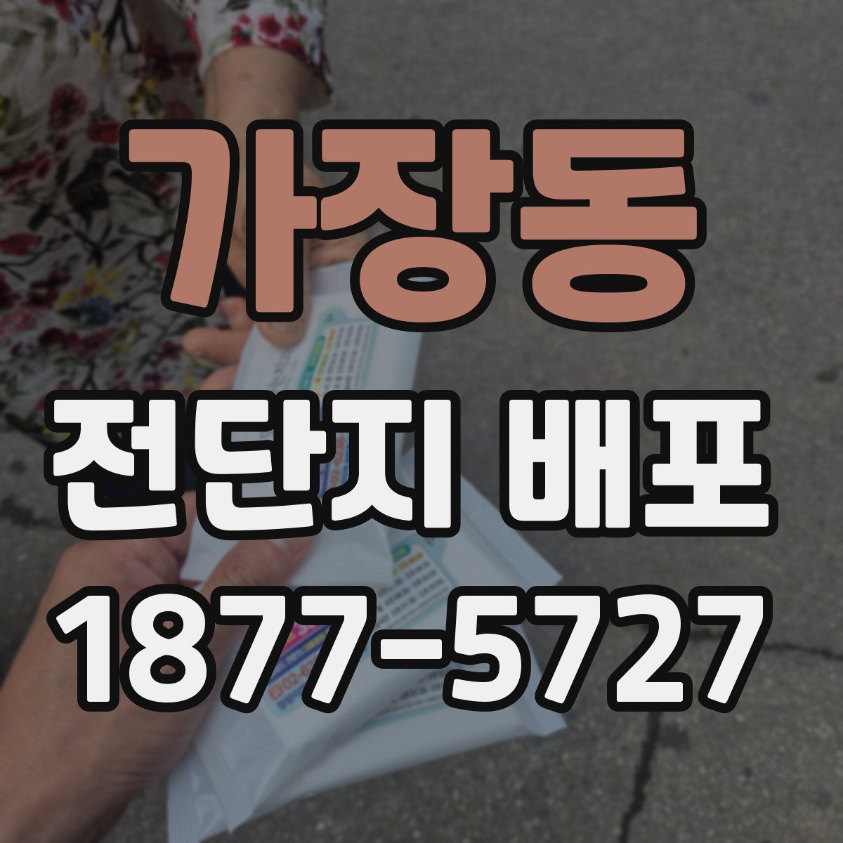 가장동 전단지 배포