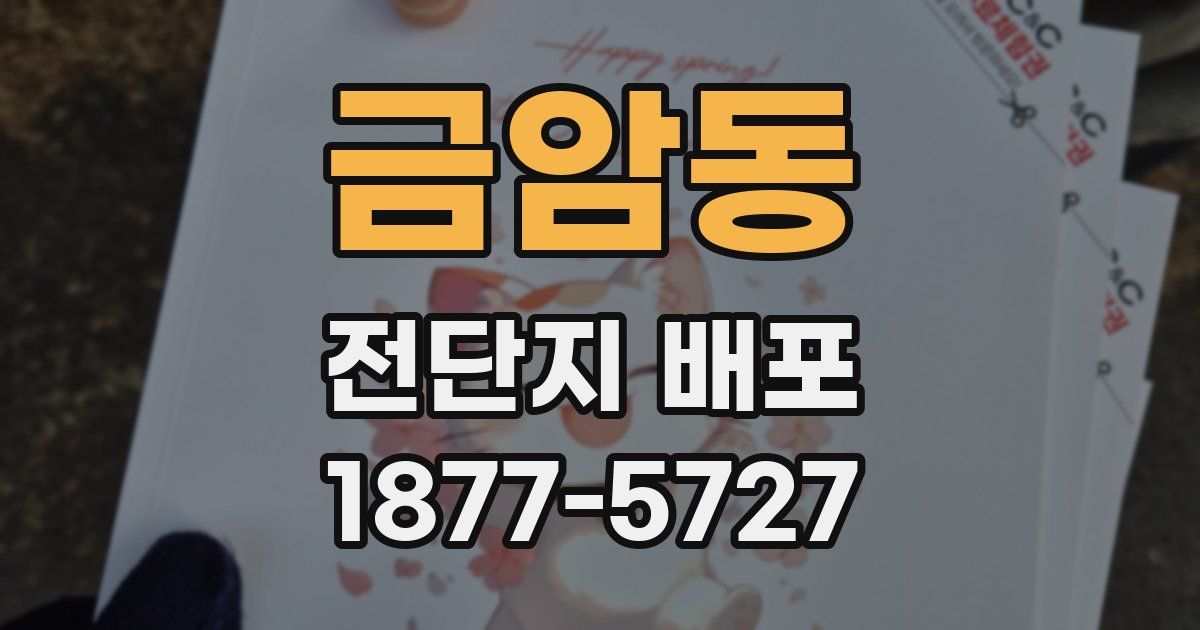 금암동 전단지 배포