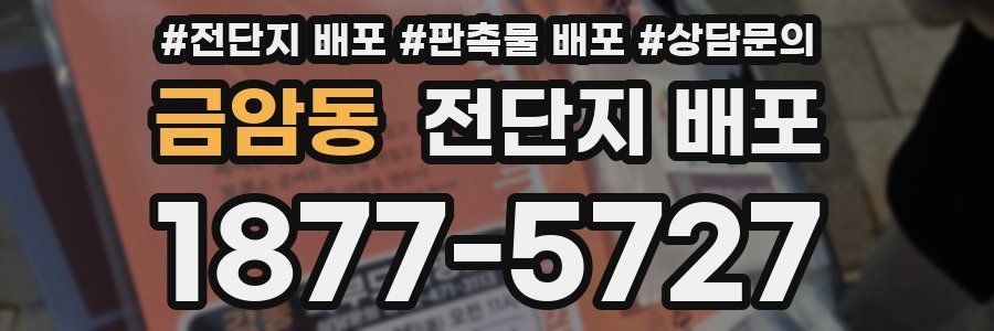 금암동 전단지 배포