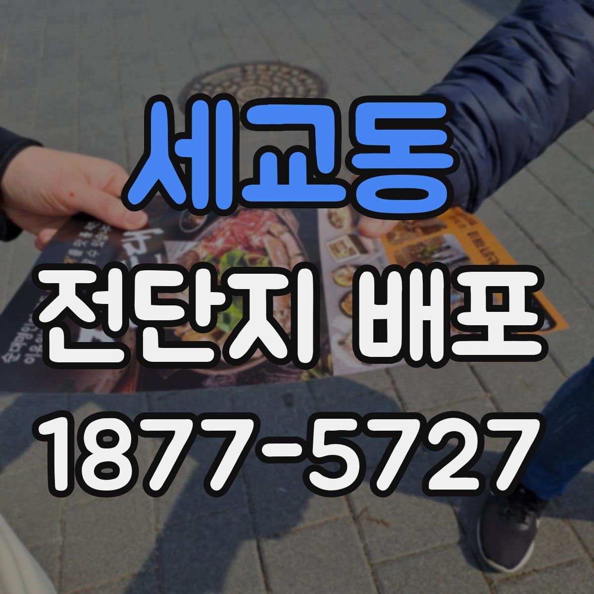 세교동 전단지 배포