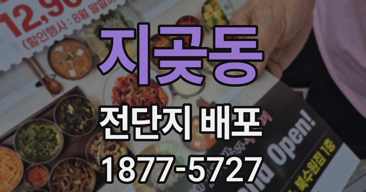 지곶동 전단지 배포
