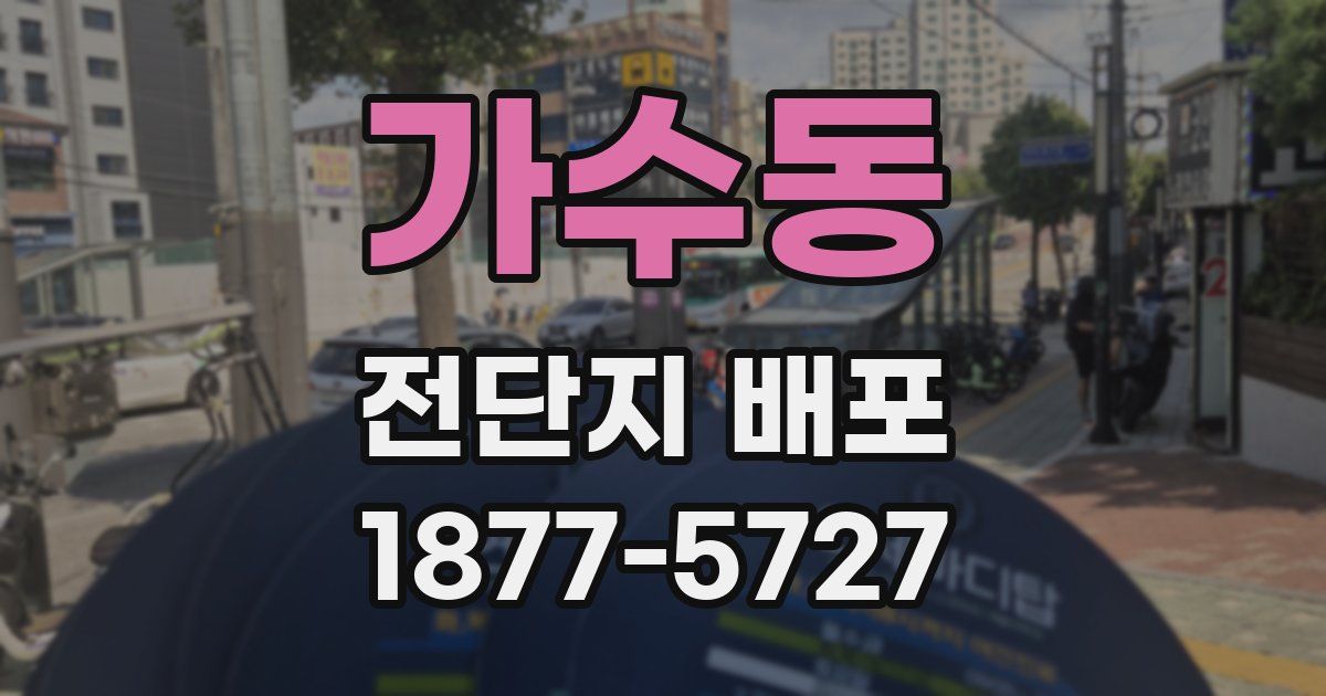 가수동 전단지 배포