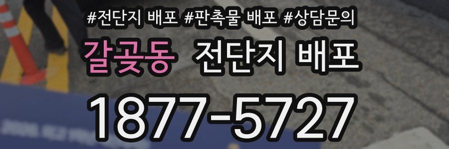갈곶동 전단지 배포