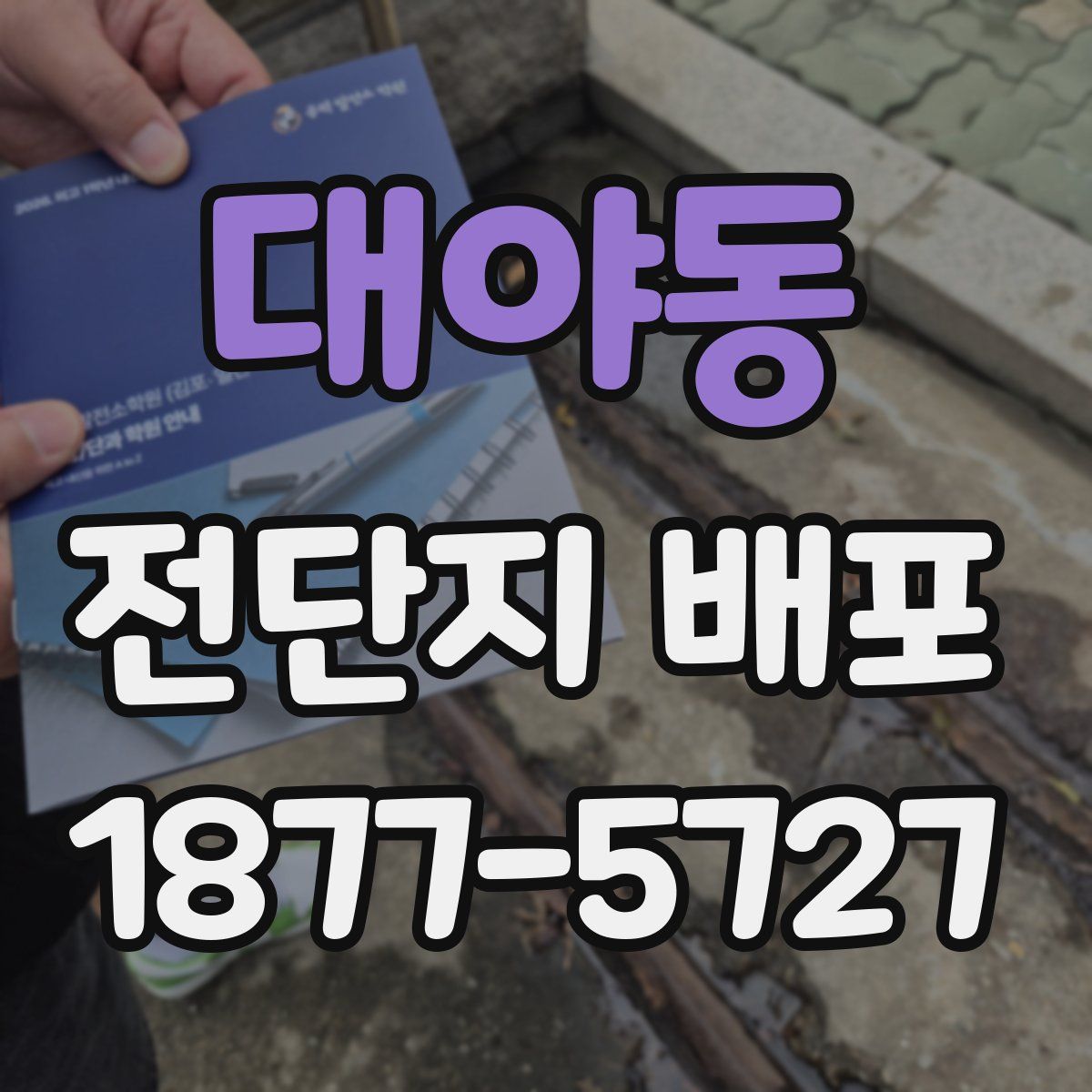 대야동 전단지 배포