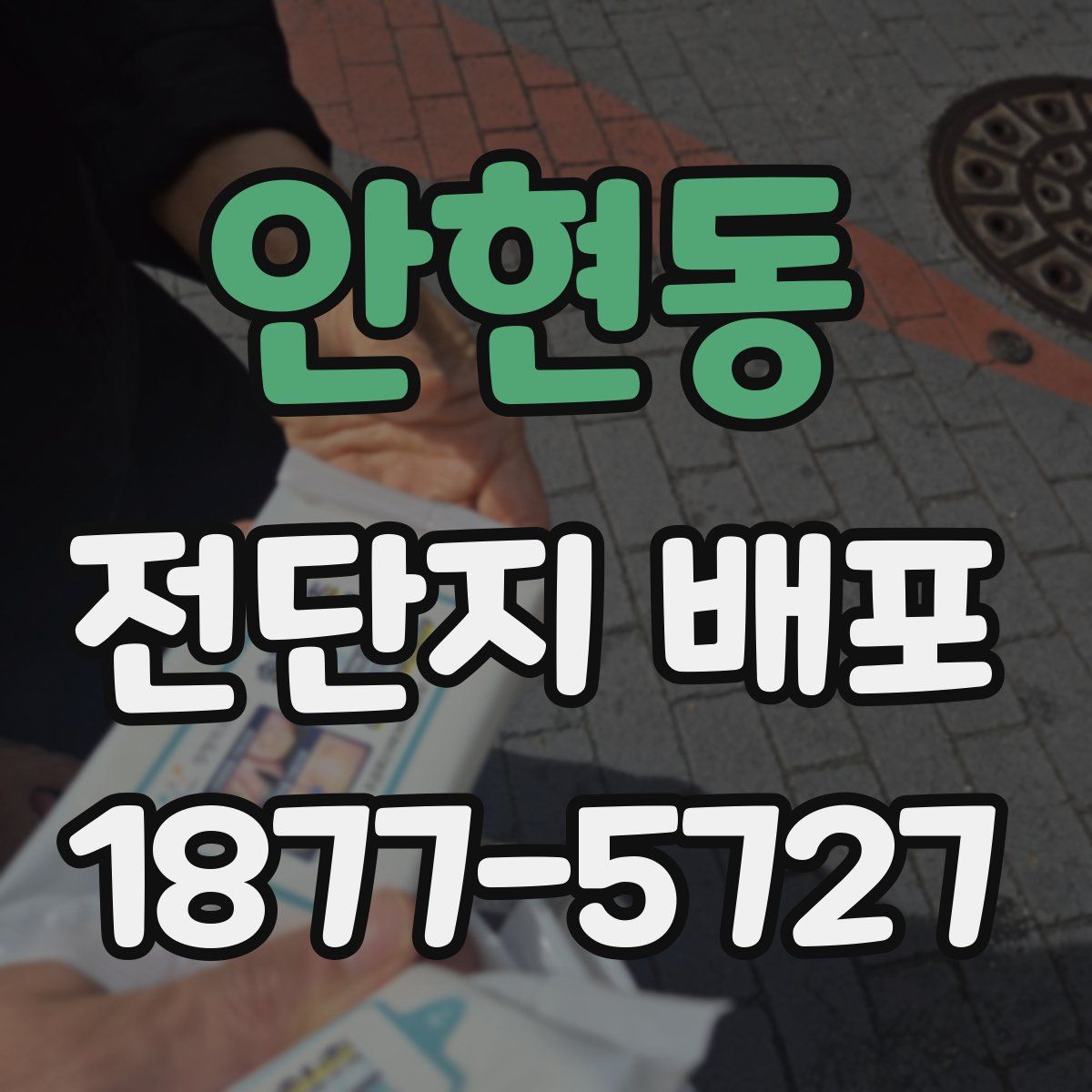 안현동 전단지 배포