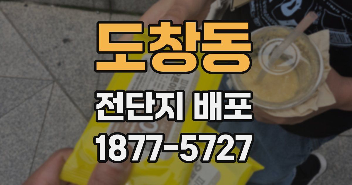 도창동 전단지 배포
