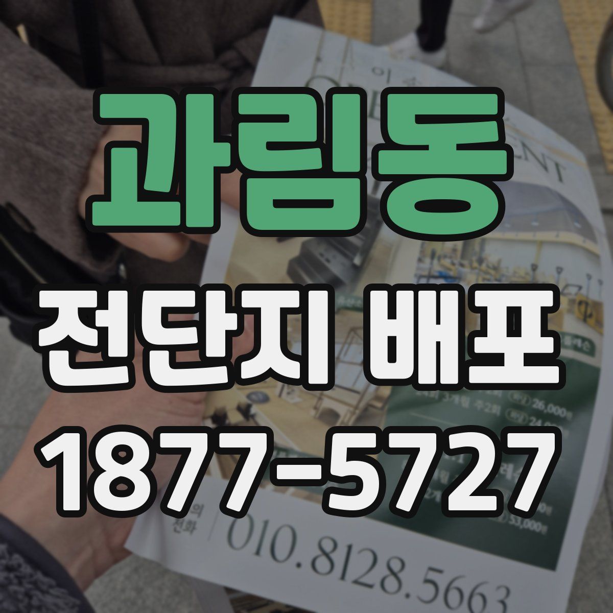 과림동 전단지 배포
