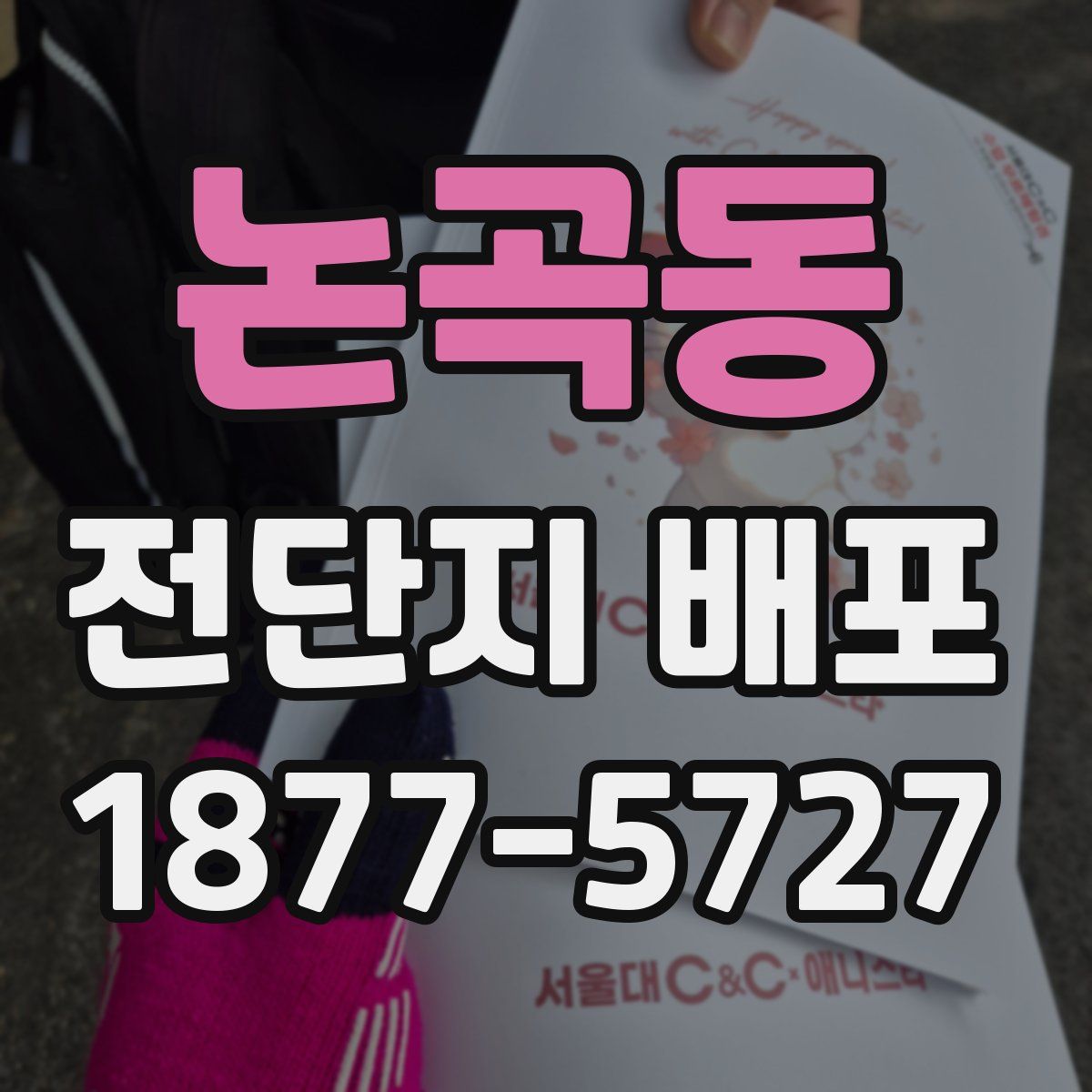 논곡동 전단지 배포