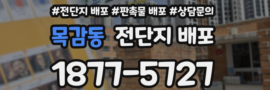목감동 전단지 배포