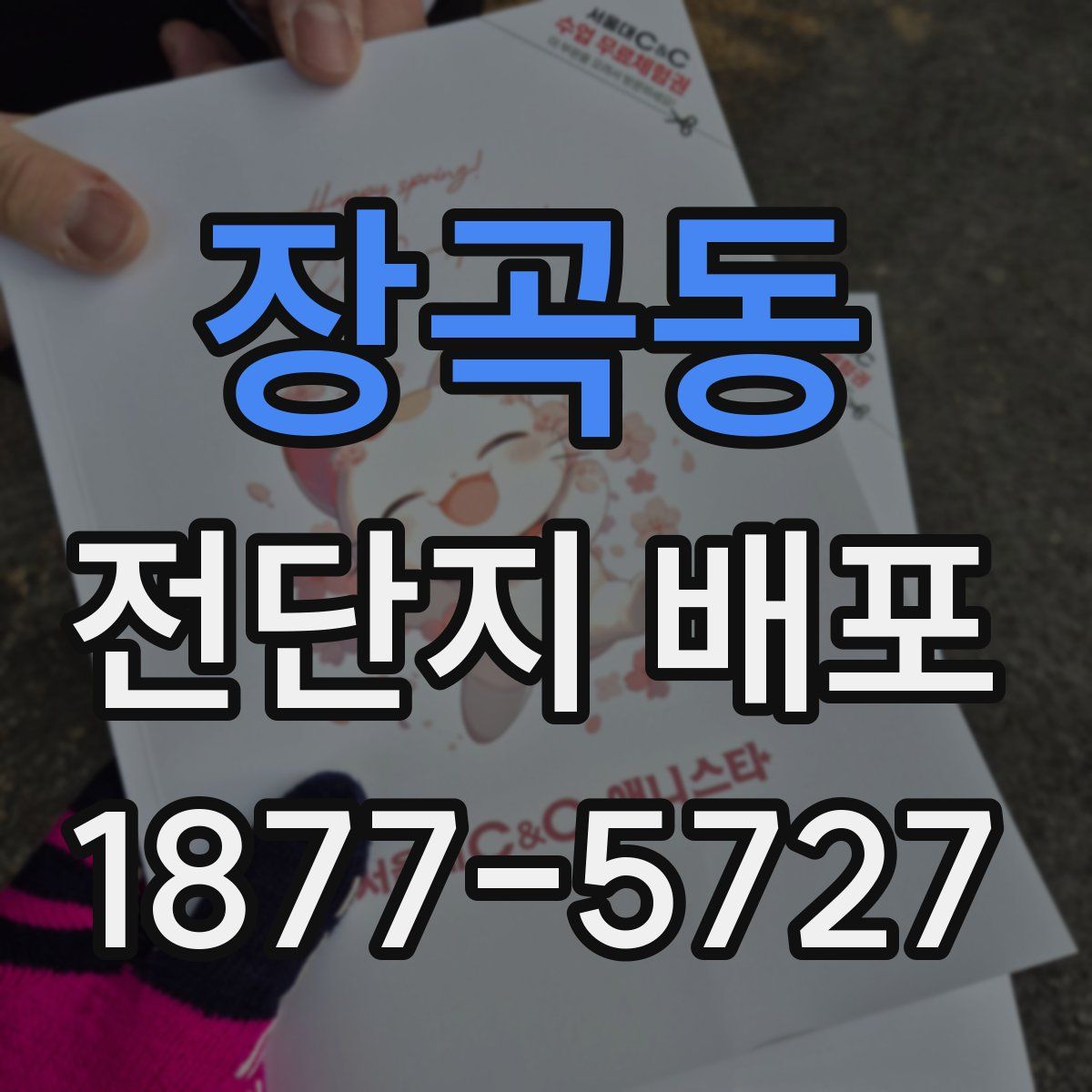 장곡동 전단지 배포