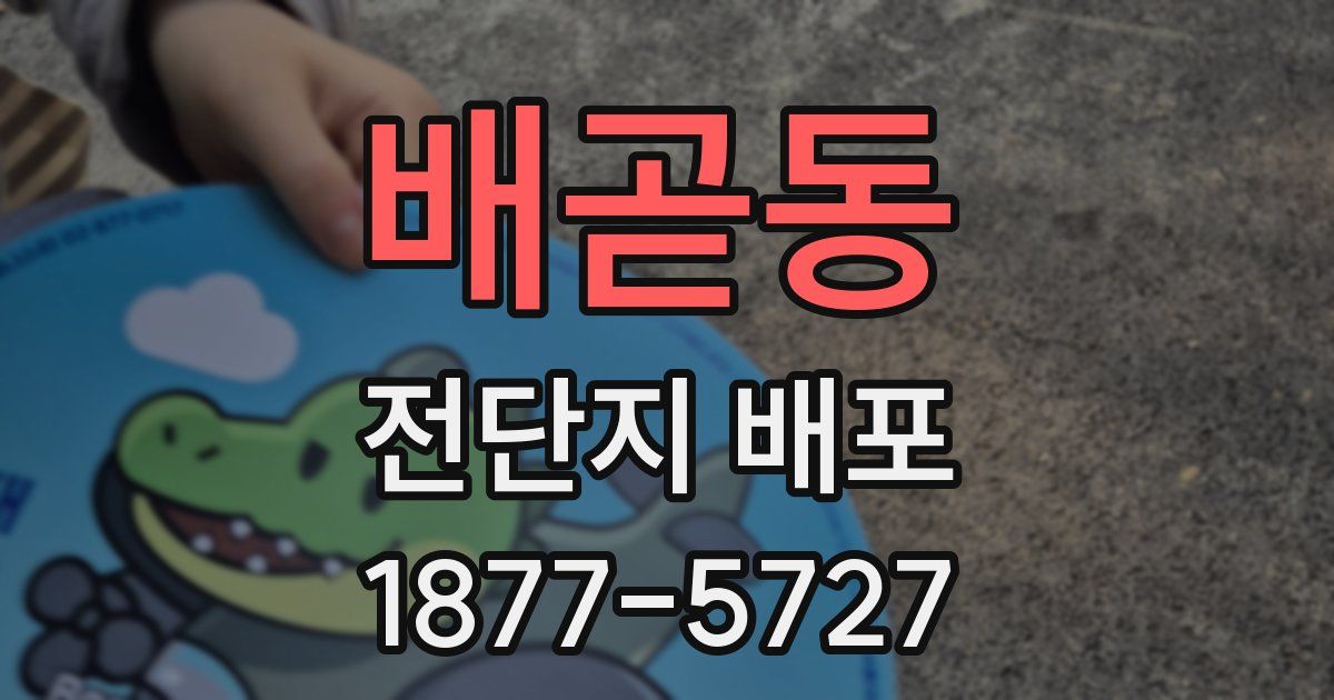 배곧동 전단지 배포