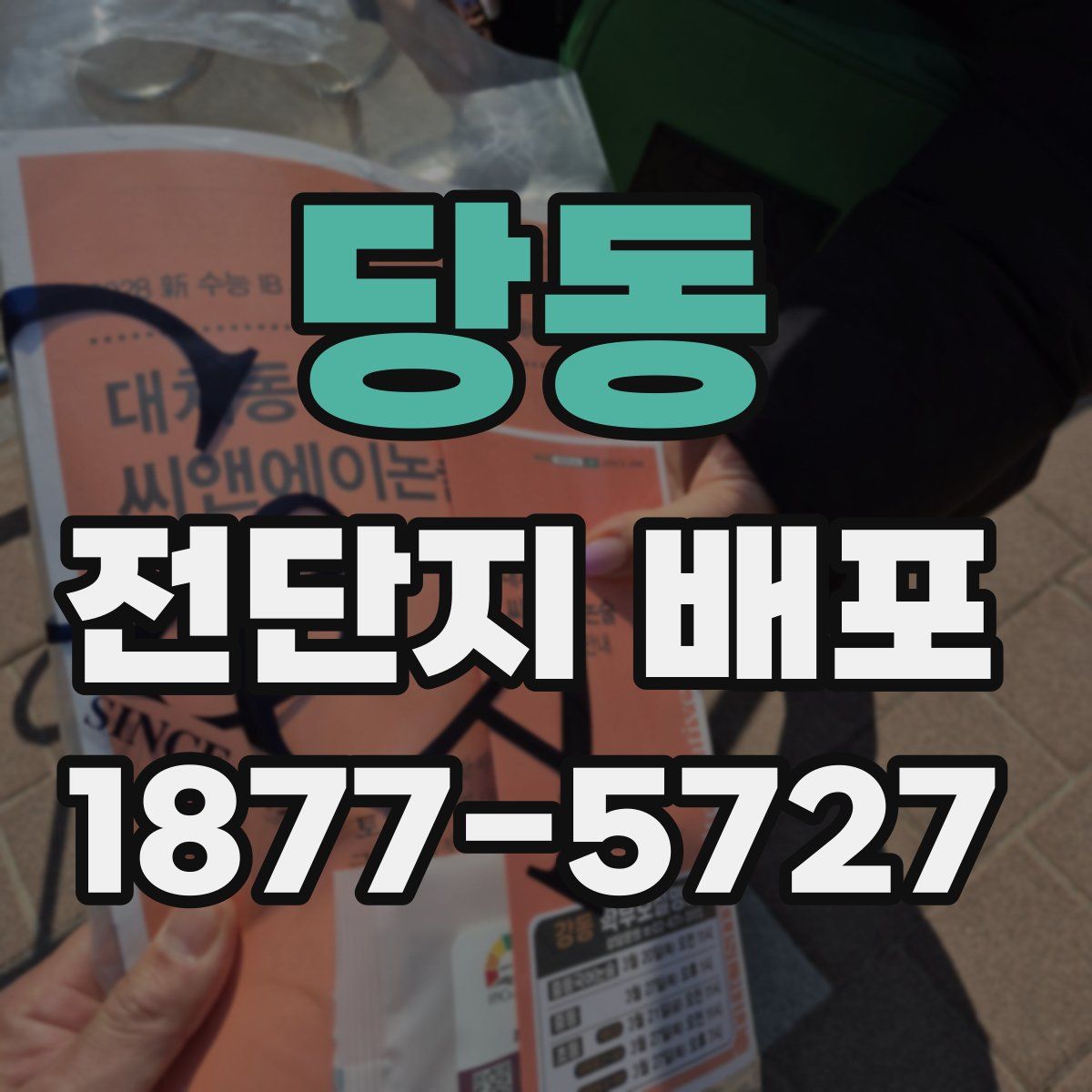 당동 전단지 배포