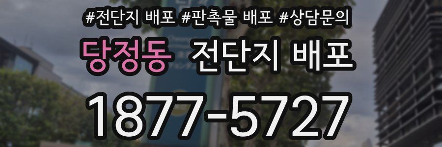 당정동 전단지 배포