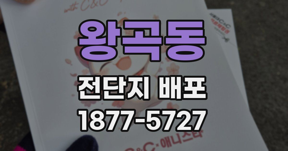 왕곡동 전단지 배포