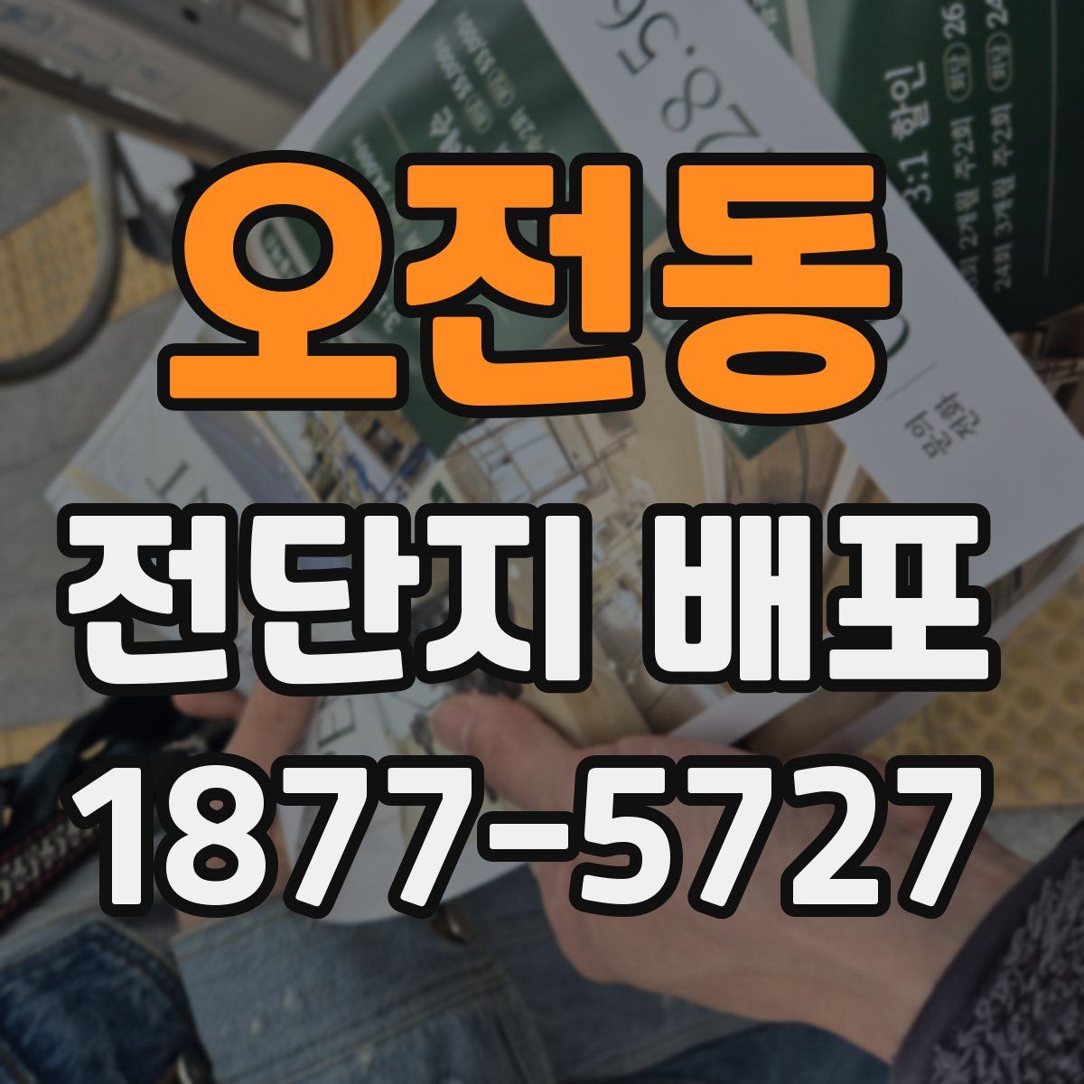 오전동 전단지 배포