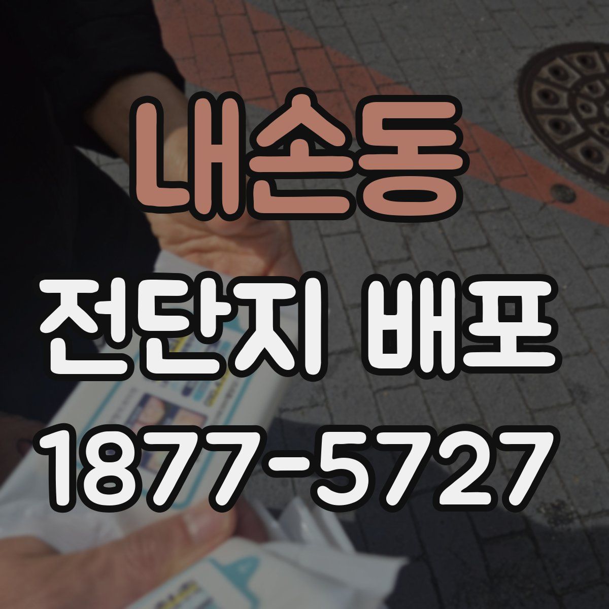 내손동 전단지 배포