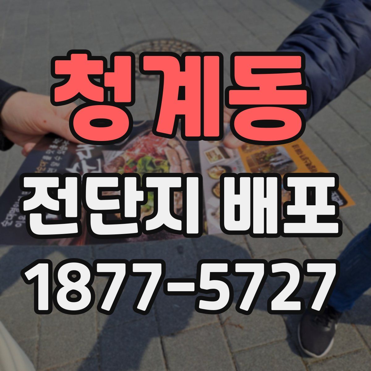 청계동 전단지 배포