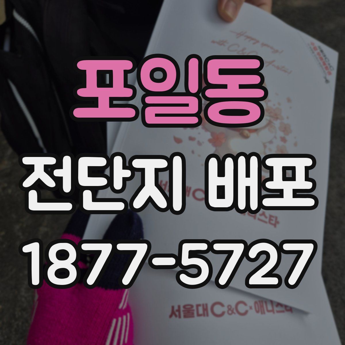 포일동 전단지 배포