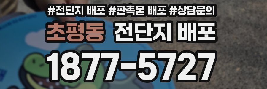 초평동 전단지 배포