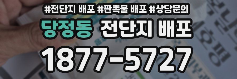 당정동 전단지 배포