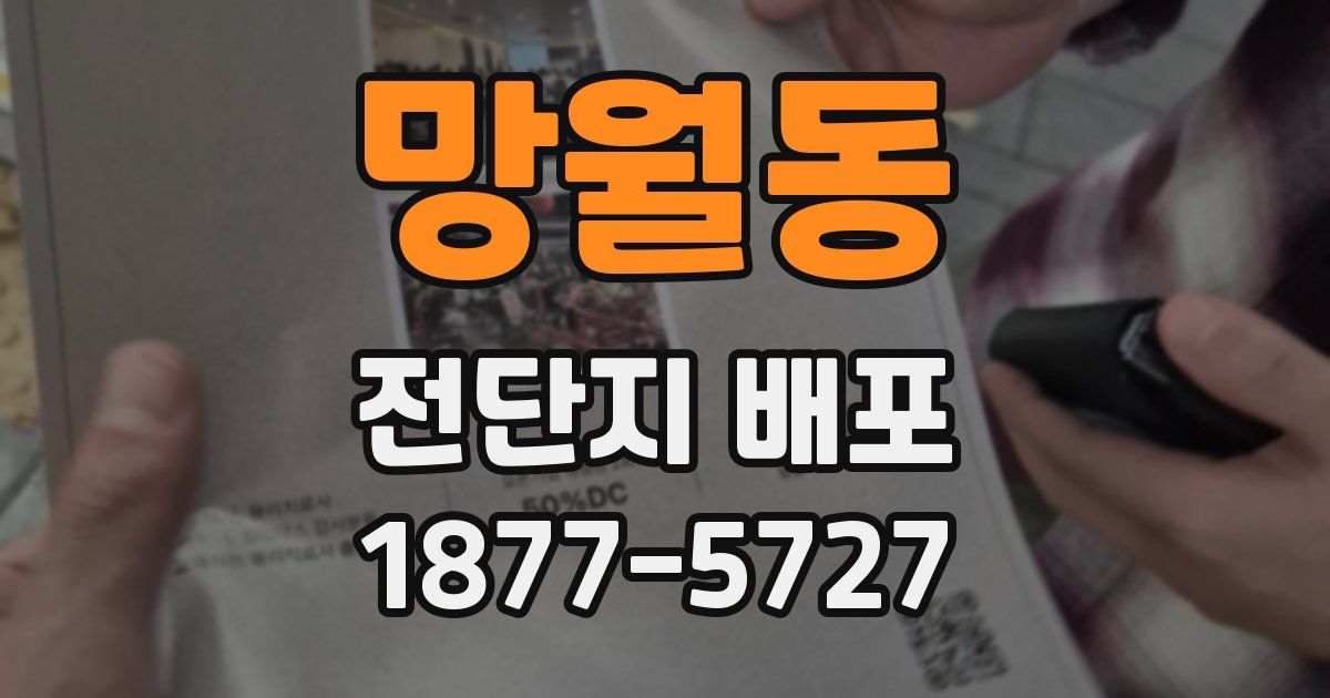 망월동 전단지 배포