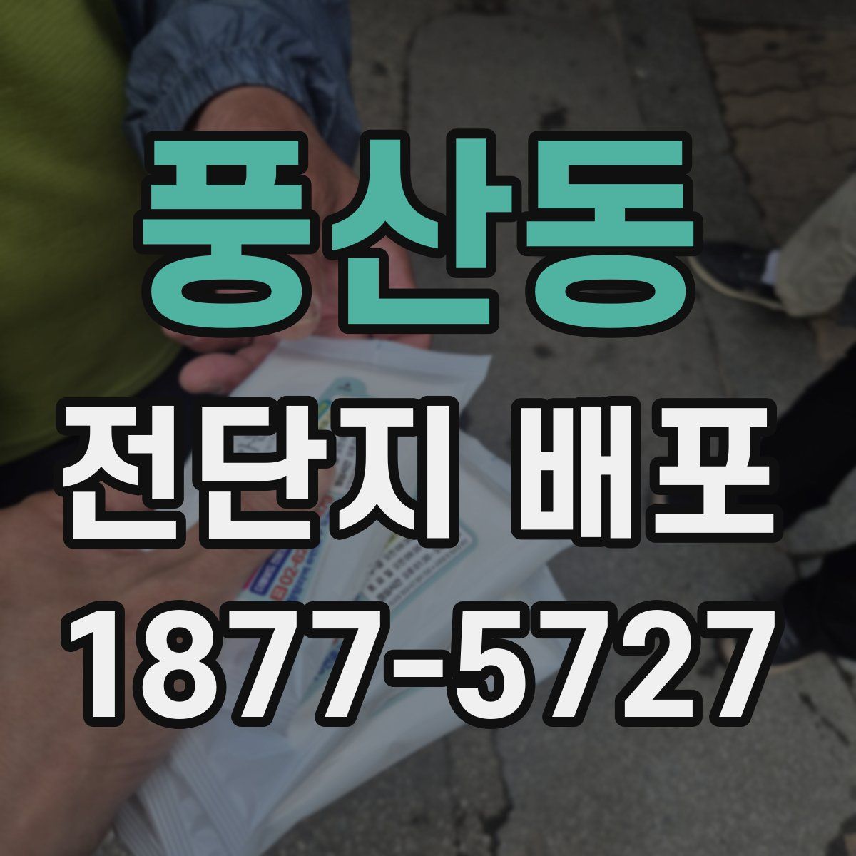 풍산동 전단지 배포