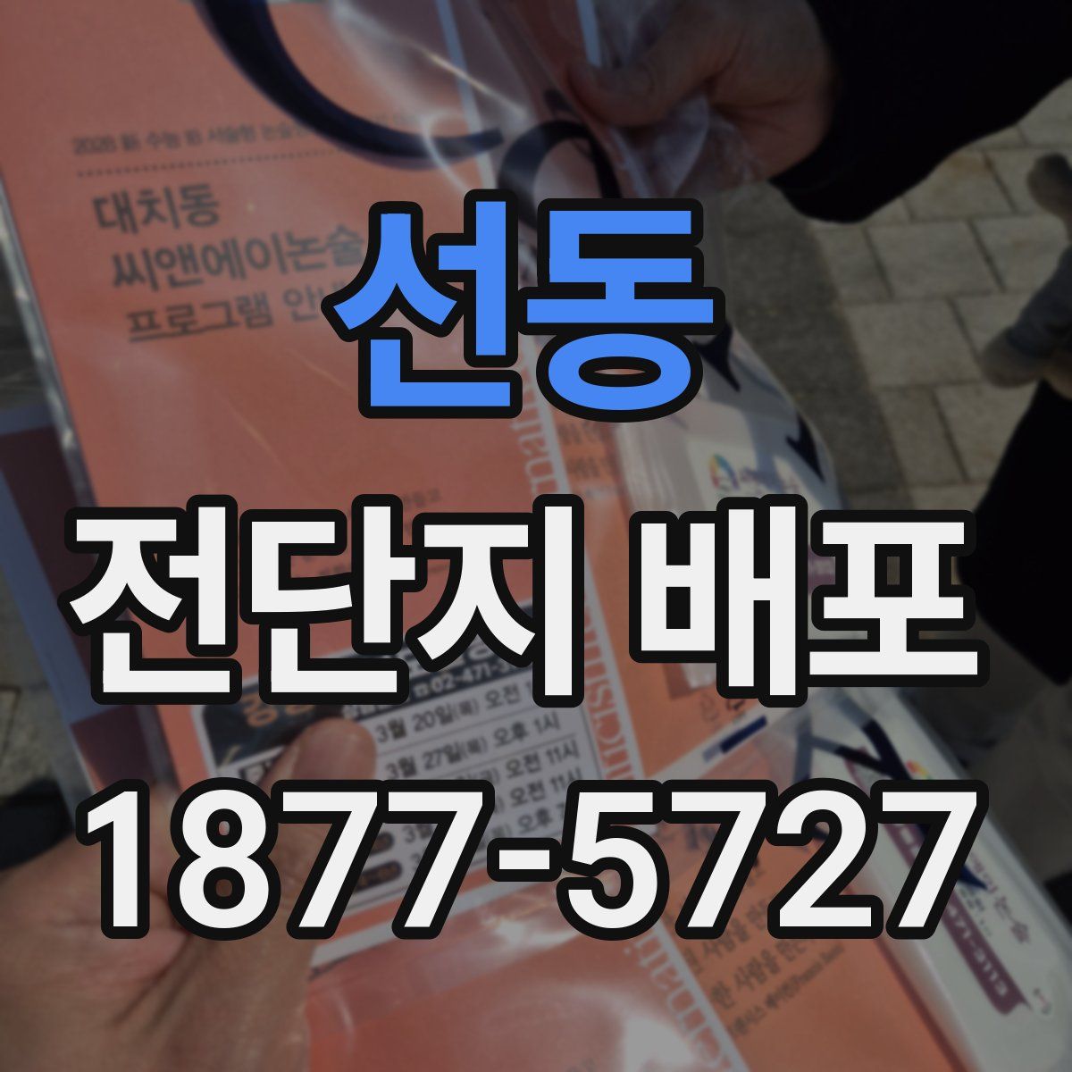 선동 전단지 배포