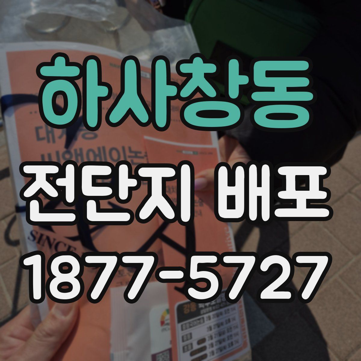 하사창동 전단지 배포