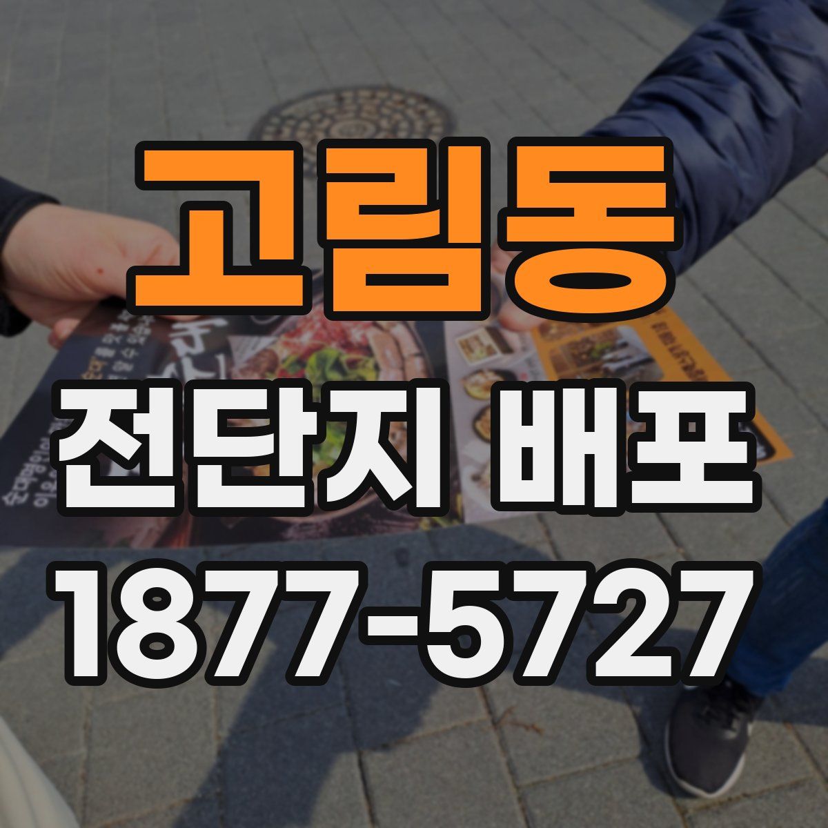 고림동 전단지 배포