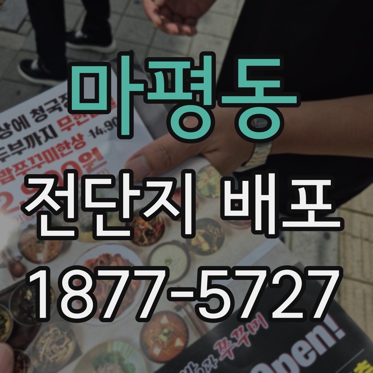 마평동 전단지 배포