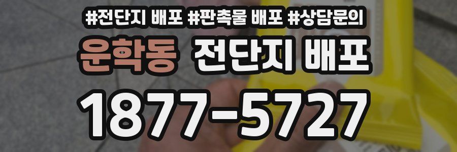운학동 전단지 배포