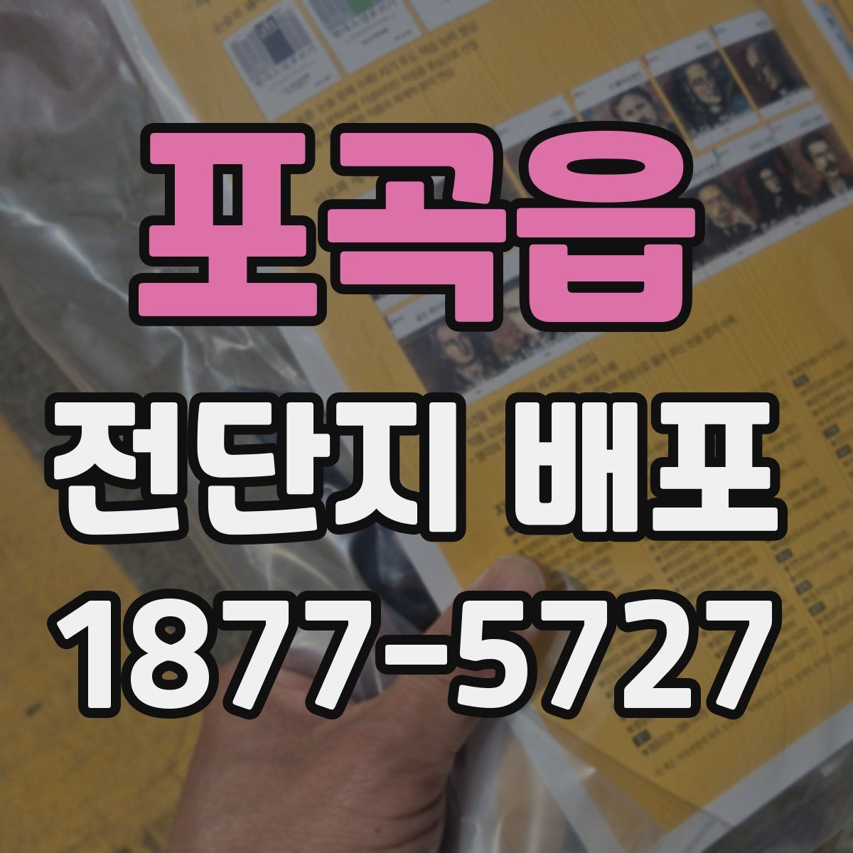 포곡읍 전단지 배포