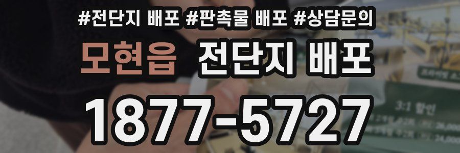 모현읍 전단지 배포