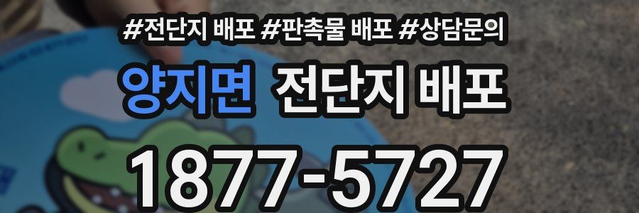 양지면 전단지 배포