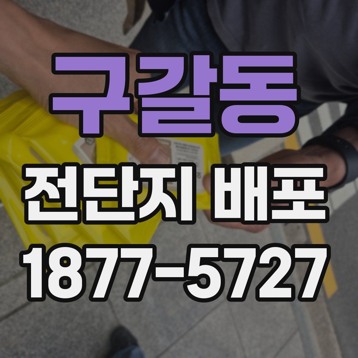 구갈동 전단지 배포