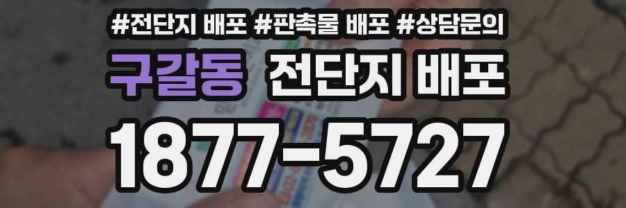 구갈동 전단지 배포