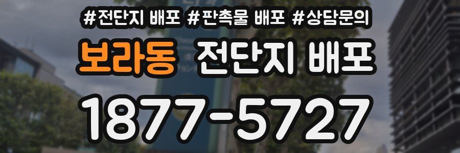 보라동 전단지 배포